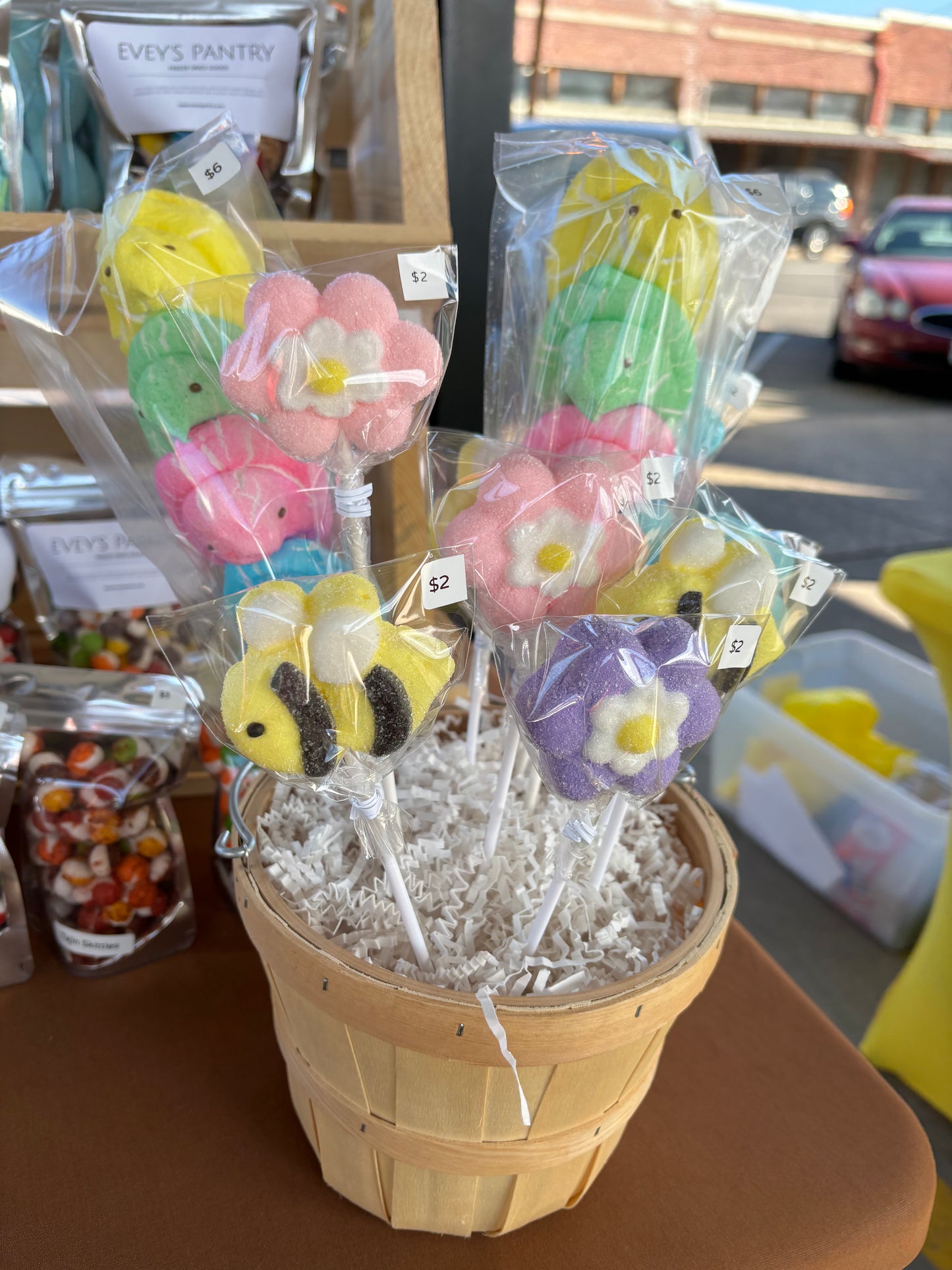 Freeze Dried Marshmallow Pop- Flower