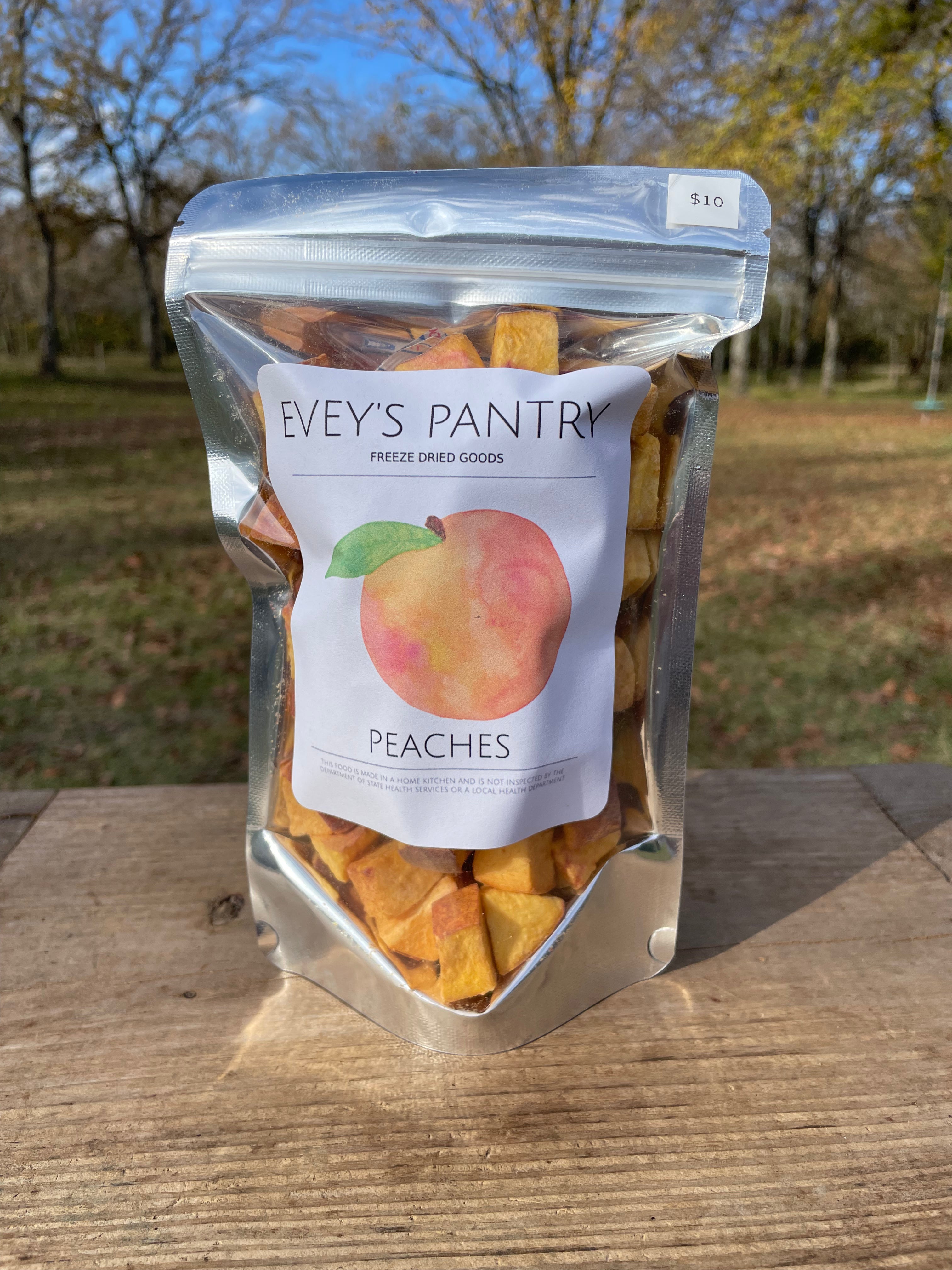 Freeze Dried Peaches 1.5 oz – Evey's Pantry